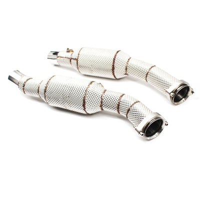 Hi Flow Catted Exhaust Down Pipes for Ferrari Modena 360 Spider 3.6L