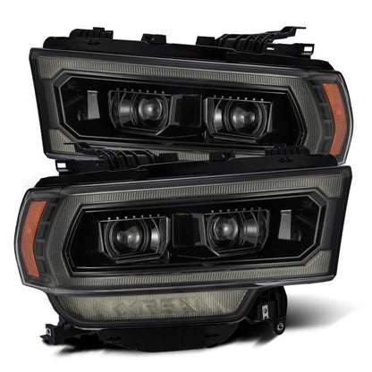 AlphaRex 19-24 Ram 2500/3500/4500/5500 LUXX-Series LED Projector Headlights Alpha-Black