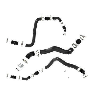 aFe BladeRunner 21-22 Ford F-150 Ecoboost V6-3.5L(tt) Aluminum Hot and Cold Charge Pipe Kit Black