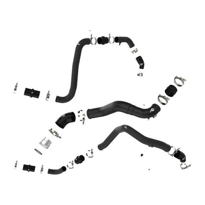 aFe BladeRunner 21-22 Ford F-150 Ecoboost V6-3.5L(tt) Aluminum Hot and Cold Charge Pipe Kit Black