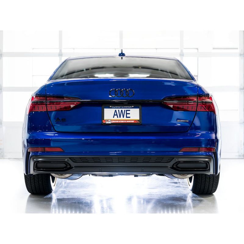 AWE Audi 2019-2023 C8 A6/A7 3.0T Touring Edition Cat-back Exhaust- Turn Downs