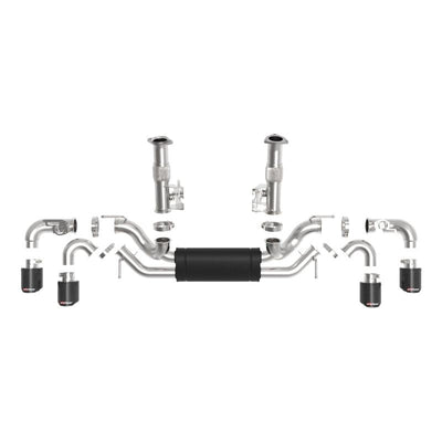 aFe MACH Force-Xp 3in to 2-1/2in 304SS Cat-Back 2020 Chevy Corvette (C8) 6.2L - Carbon Fiber Tip