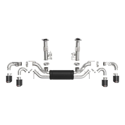 aFe MACH Force-Xp 3in to 2-1/2in 304SS Cat-Back 2020 Chevy Corvette (C8) 6.2L - Carbon Fiber Tip