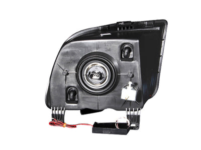 Anzo 2005-2009 Ford Mustang Crystal Headlights w/ Halo Black (CCFL)
