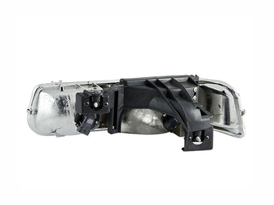 Anzo 1999-2002 Chevrolet Silverado 1500 Crystal Headlights Chrome