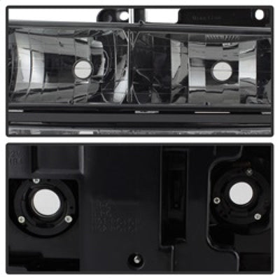 xTune Chevy Suburban 94-98 Headlights w/ Corner & Parking Lights 8pcs Smoked HD-JH-CCK88-AM-SM-SET