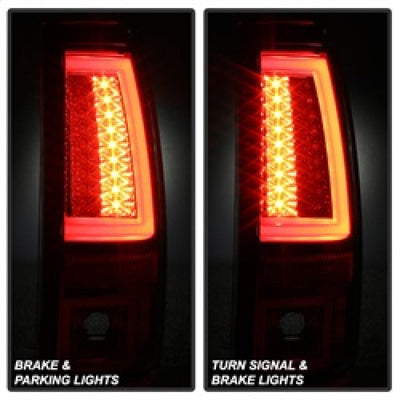 Spyder Chevy Silverado 1500/2500 03-06 Version 2 LED Tail Lights - Black ALT-YD-CS03V2-LED-BK 5081919