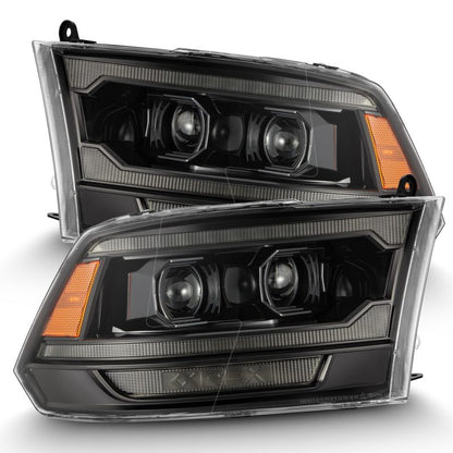 AlphaRex 09-18 Ram Truck (MK II 5th Gen 2500 Style) PRO-Series Halogen Projector Headlights Alpha-Black