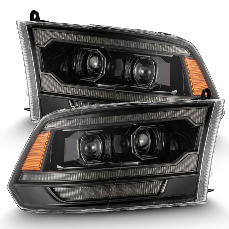 AlphaRex 09-18 Ram Truck (MK II 5th Gen 2500 Style) PRO-Series Halogen Projector Headlights Alpha-Black