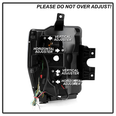 Spyder Ford F-250/350/450 08-10 V2 High-Power LED Headlights-Switch Back-Chrome PRO-YD-FS08PL-SBLB-C 5087744