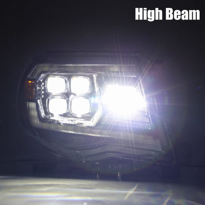 AlphaRex 05-11 Toyota Tacoma NOVA LED Projector Headlights Plank Style Black w/Activation Light/DRL 880744 *Discontinued