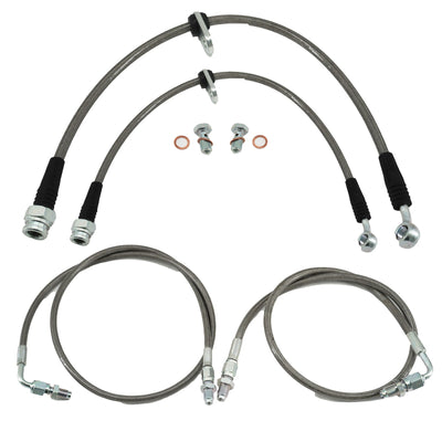 Complete Stainless Front Brake Line Replacement Kit For 92-95 Honda Civic EG
