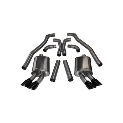 Corsa 12-13 Chevrolet Camaro Coupe ZL1 6.2L V8 Black Sport Cat-Back + XO Exhaust