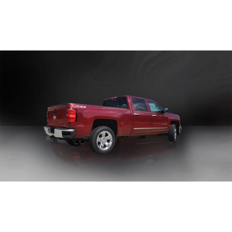 CORSA Performance 3.5" Catback Exhaust for 2014-2019 Chevy Silverado & GMC Sierra 1500, Black Tips