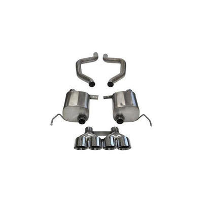 Corsa 15+ Chevy Corvette Z06 (Grand Sport M/T Only) 3in Axle Back Xtreme Exhaust Pol Quad 4.5in Tip