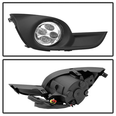 Spyder Nissan Altima 2013-2015 Sedan Daytime DRL LED Running Fog Lights w/Switch Clear FL-DRL-NA13-C 9031649