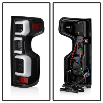 Spyder Chevy Silverado 19-20 (Do Not Fit Halogen Model) LED Tail Light Blk ALT-YD-CS19LED-BK 5087270