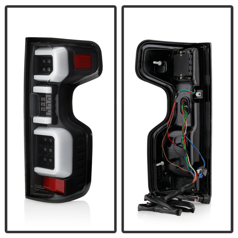 Spyder Chevy Silverado 19-20 (Do Not Fit Halogen Model) LED Tail Light Blk ALT-YD-CS19LED-BK 5087270