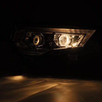 AlphaRex 14-20 Toyota 4Runner MK II PRO-Series Halogen Projector Headlights Chrome
