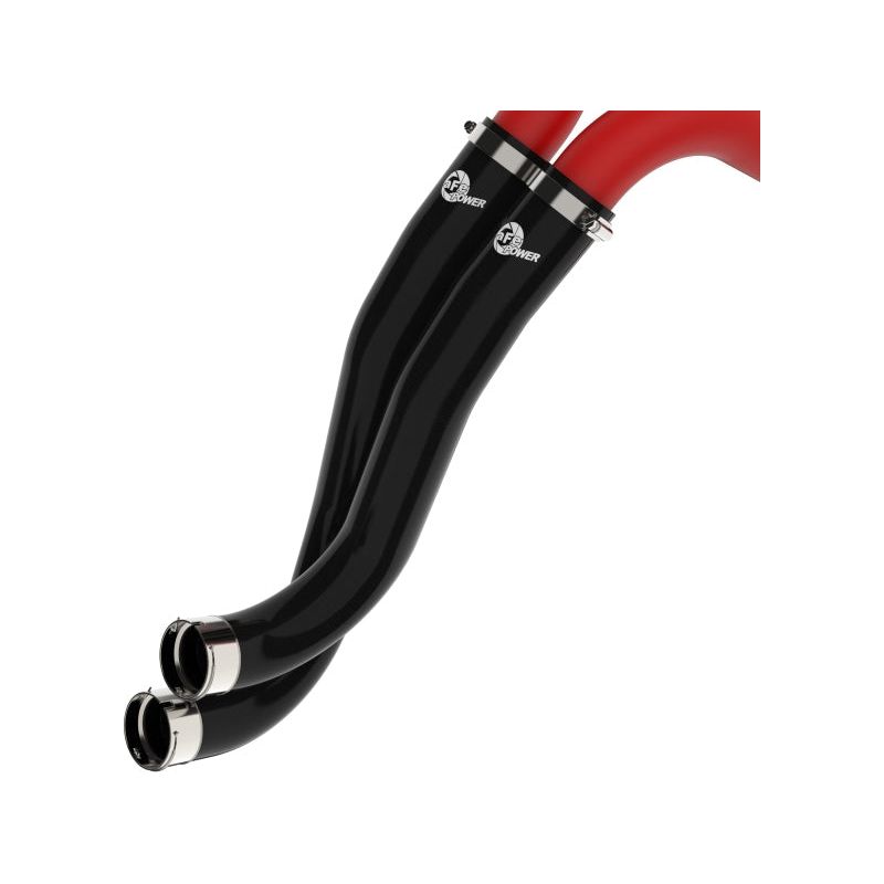 aFe 22-24 Ford Bronco Raptor BladeRunner Aluminum Hot and Cold Charge Pipe Kit Red