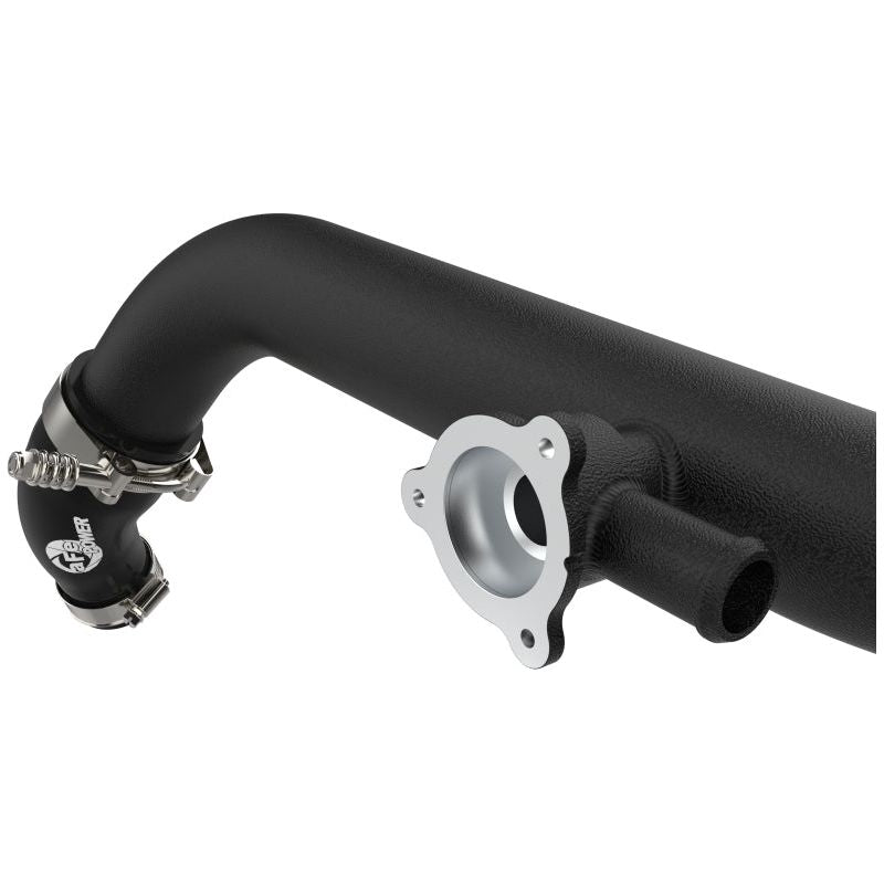 aFe 21-23 Ford Bronco V6-2.7Ltt BladeRunner Alum Hot &amp; Cold Charge Pipe Kit - Black