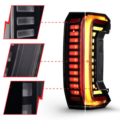 ANZO 22-24 Toyota Tundra Z-Series Full LED Tail Lights Smoke Lens Init/SeqSig- Pair 311455X