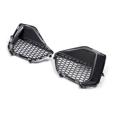 Anderson Composites 2024 Ford Mustang GT Carbon Fiber Front Bumper Inserts AC-FBI24FDMUGT