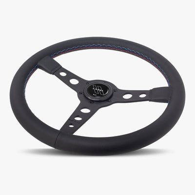 The Daytona | Black Leather | Black Spoke | Bavarian Stitch