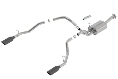 Borla 2019 RAM 1500 5.7L V8 AT 4DR Crew Cab Short Bed Touring SS Catback Exhaust - Black Chrome Tip 140758BC
