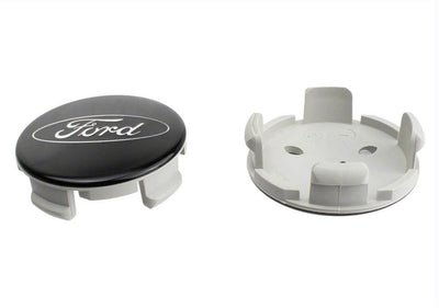 Ford Racing Car Black and Chrome Wheel Cap M-1096K-BCC