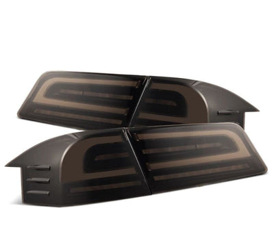 AlphaRex 12-21 Tesla Model S LUXX-Series LED Tail Lights - Black 601120 *Discontinued