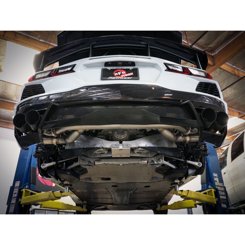 AFe MACH Force-Xp 304 Stainless Steel Cat-Back Exhaust Carbon 2020 Chevrolet Corvette C8