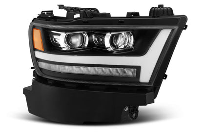 AlphaRex 19-20 Ram 1500HD PRO-Series Projector Headlight Plnk Style Blk w/Activ Light/Seq Signal/Plnk DRL