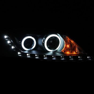 Anzo 2011-2013 Kia Sorento Projector Headlights w/ Halo Black (CCFL)
