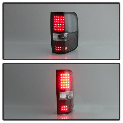 SPYDER Xtune Ford F150 Styleside 04-08 (Not Fit Heritage & SVT) LED Tail Lights Black ALT-ON-FF15004-LED-BK 5012890