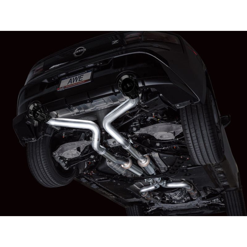 AWE 2023 Nissan Z RZ34 RWD Track Edition Catback Exhaust System w/ Diamond Black Tips