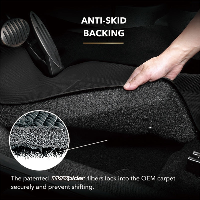 3D MAXpider 2010-2014 Ford F-150 Regular/Supercab/Supercrew Kagu 1st Row Floormat - Black L1FR07211509