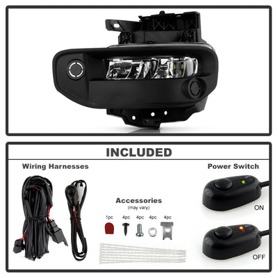 SPYDER 19-22 Dodge Ram 1500 OEM Full LED Fog Lights W/Universal Switch 9051067