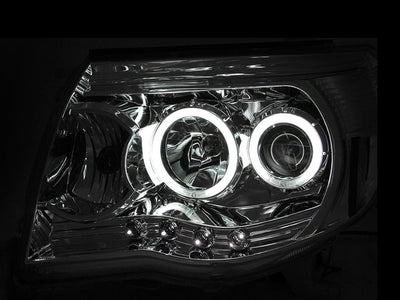 Anzo 2005-2011 Toyota Tacoma Projector Headlights w/ Halos Chrome