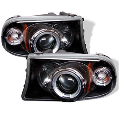 Spyder Dodge Dakota 97-04/Durango 98-03 1PC Projector Headlights LED Halo LED Blk PRO-YD-DDAK97-BK 5009784