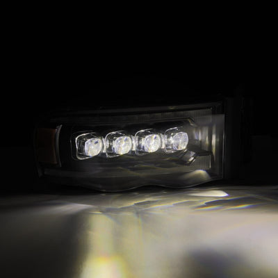 AlphaRex 02-05 Dodge Ram NOVA-Series LED Projector Headlights Black