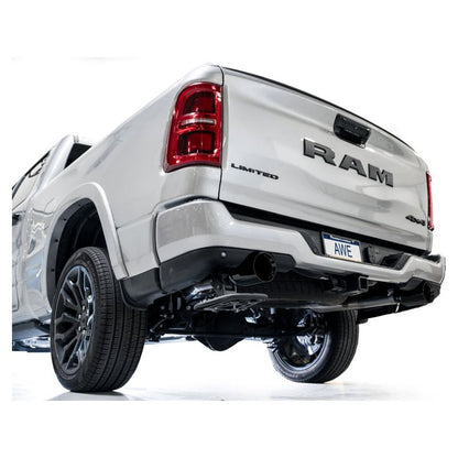AWE 25+ RAM 1500 3.0TT 0FG Catback Touring Exhaust - Diamond Black Tips