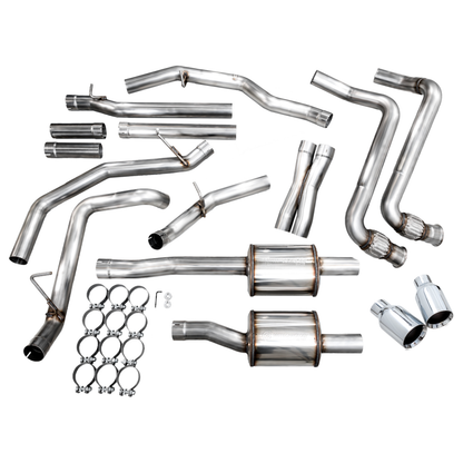 AWE 25+ RAM 1500 3.0TT 0FG Catback Touring Exhaust - Chrome Silver Tips