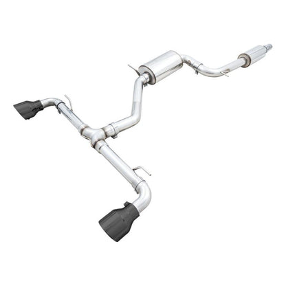 AWE 2022 VW GTI MK8 Touring Edition Exhaust - Diamond Black Tips