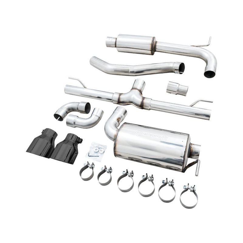 AWE 2022 VW GTI MK8 Touring Edition Exhaust - Diamond Black Tips