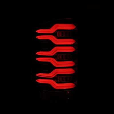 AlphaRex 14-18 GMC Sierra 1500/2500HD/3500HD LUXX-Series LED Tail Lights Alpha-Blk Actv Lgt Seq. Sig 630030 *Discontinued