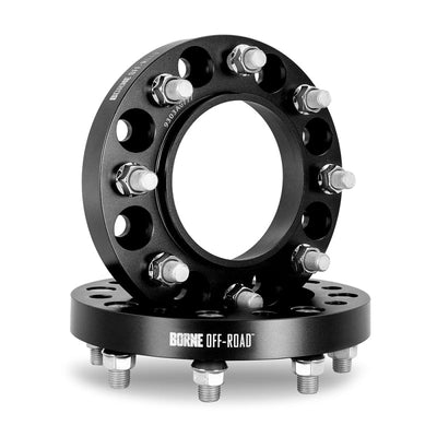 Borne Off-Road Wheel Spacers - 8X170 - 125 - 45mm - M14 - Black BNWS-002-450BK