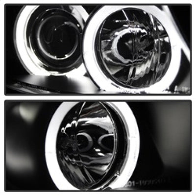 Spyder BMW E90 3-Series 06-08 Projector LED Halo Amber Reflector Rplc Bulb Blk PRO-YD-BMWE9005-AM-BK