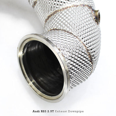 Racing High Flow Stainless Straight Downpipe for Audi RS3 TTRS 2.5T