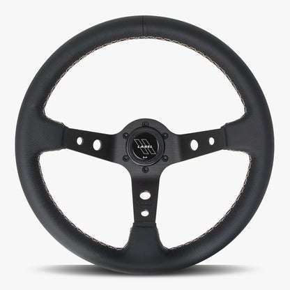 The Daytona | Black Leather | Black Spoke | White Stitch